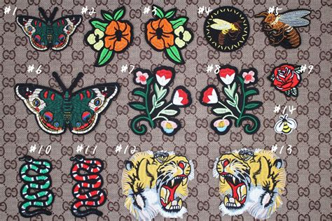 Gucci patches iron on